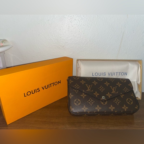 Félicie Pouchette Handbag -Brown - Picture 1 of 6